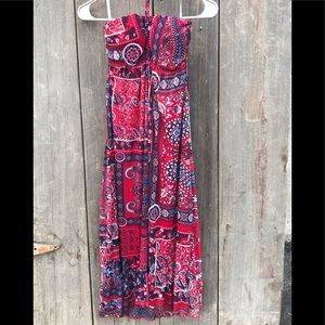Maurice’s Red Paisley print maxi dress!